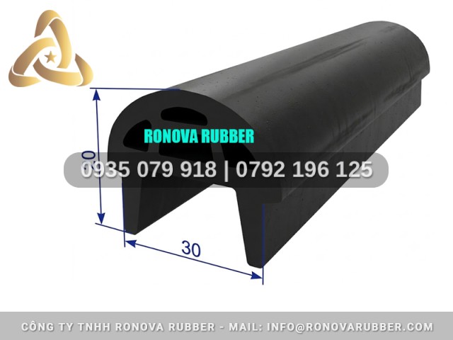 Nẹp cao su viền cửa 30x20