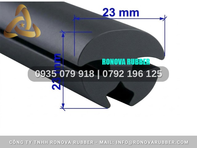 Nẹp chữ H cho thiết bị và cửa chuyên dụng 23x23