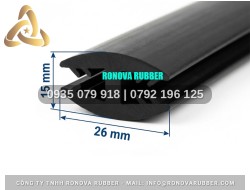 Ron cao su chữ H lắp thùng kín 26x15