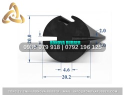 Ron Cao Su Dẻo Dai Bền Bỉ Dạng Chữ H 20.2x20x2