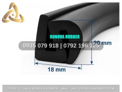 Ron chữ H dùng cho hệ cửa 18x20