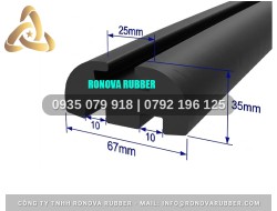 Ron chữ H dùng cho mép cửa 67x35