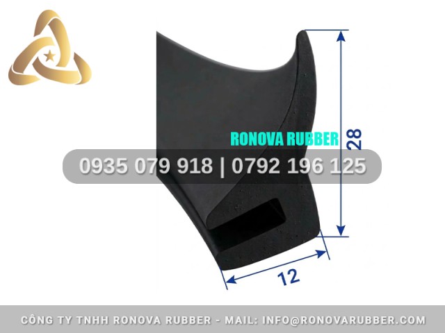 Ron chữ H ứng dụng thùng xe bảo ôn 12x28