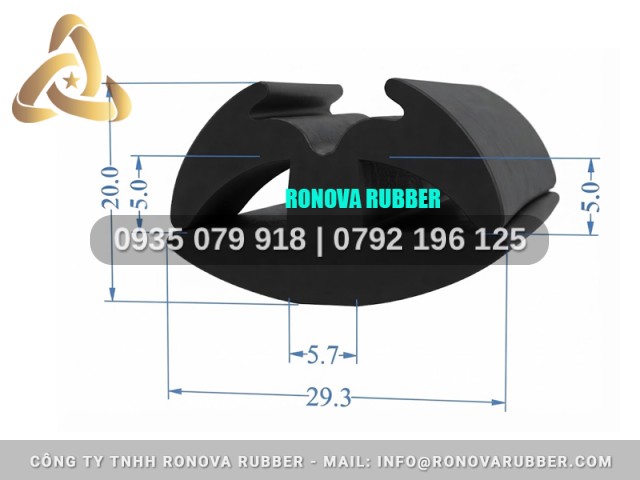 Ron dạng chữ H 29.3x20x5