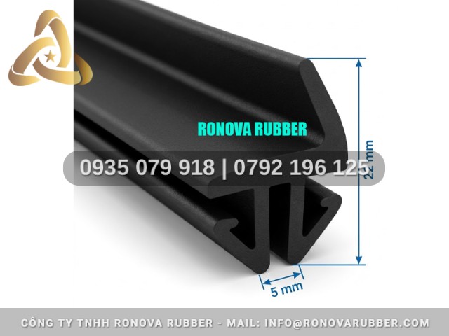 Tìm mua nẹp cửa cao su chữ H 5x22