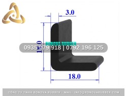 Dây Gioăng Cao Su Dẻo Dai Bền Bỉ Chữ L 18x18x3