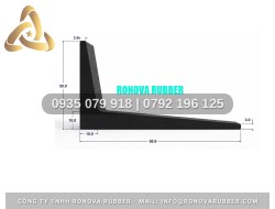Dây Ron Cao Su Chắc Chắn Hình Chữ L 90x50x3