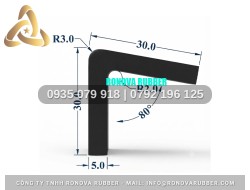 Dây Ron Cao Su Dày Dặn Dạng Chữ L 30x30x5