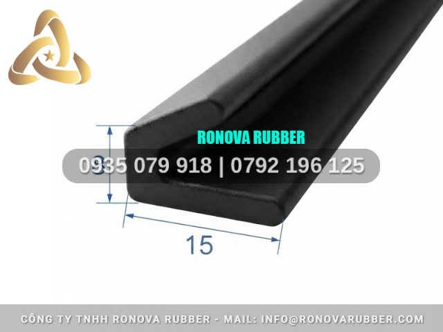 Gioăng cao su chữ l chịu nhiệt 15x8