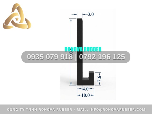 Gioăng Cao Su Phân Khúc Cao Cấp Chữ L 10x40x3