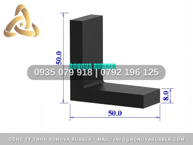 Ron Cao Su Chất Lượng Cao Dạng Chữ L 50x50x8