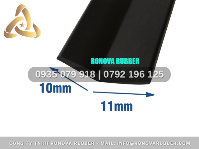 Ron cao su chữ l có keo 10x11