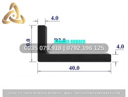 Ron Cao Su Đặc Bền Bỉ Dạng Chữ L 40x20x4