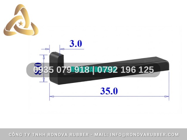 Ron Cao Su Định Hình Chuyên Nghiệp Hình Chữ L 35x8x3