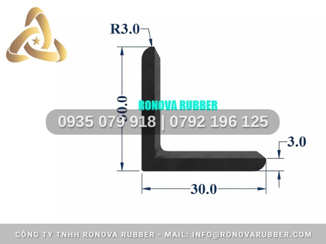 Ron Cao Su Gia Công Tỉ Mỉ Dạng Chữ L 3030x3