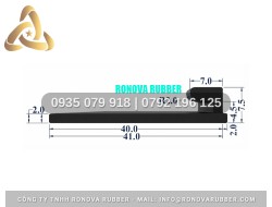 Ron Cao Su Hoàn Thiện Sắc Nét Dạng Chữ L 41x7.5x2