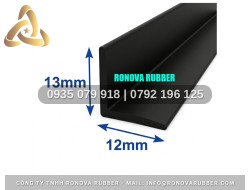 Ron cao su xốp chữ l 12x13