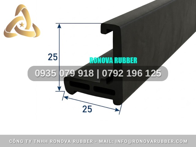 Ron nẹp chữ l chống va đập 25x25