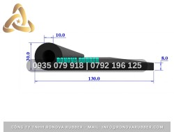 Dây Gioăng Cao Su Cắt Lẻ Theo Yêu Cầu Dạng P 130x30x8