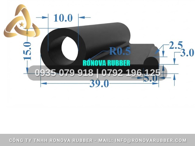 Dây Ron Cao Su Sản Phẩm Hoàn Thiện Kiểu P 39x15x3