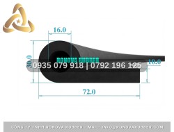Gioăng Cao Su Mẫu Mã Thông Dụng Dạng P 72x30x10