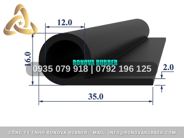 Gioăng Cao Su Phục Vụ Lắp Ráp Dạng P 35x16x2