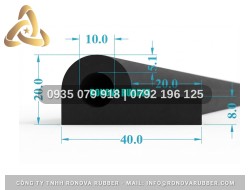 Ron Cao Su Phân Cấp Thương Mại Chữ P 40x20x8