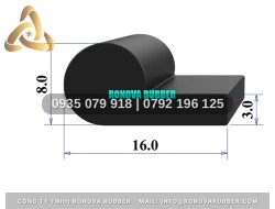 Ron Cao Su Sản Xuất Hàng Loạt Dạng Chữ P 16x8x3