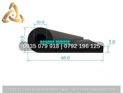 Sợi Ron Cao Su Form Chuẩn Tại Xưởng Dạng P 60x20x5