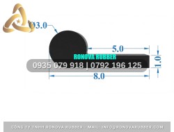 Sợi Ron Cao Su Vật Tư Phụ Trợ Dạng P 8x3x1