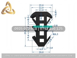Gioăng Cao Su Cung Cấp Sỉ Và Lẻ Dạng Chữ T 25x33.5x6