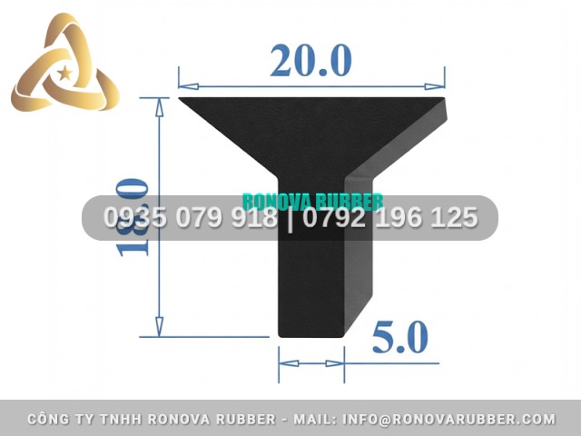 Ron Cao Su Chất Lượng Cao Dạng T 18x20x5