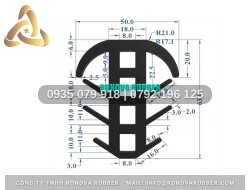 Ron Cao Su Định Hình Chữ T 50x63x8