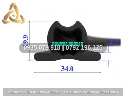 Ron Cao Su Đóng Cuộn Tiêu Chuẩn Hình Chữ T 34x19.9x4.3