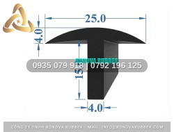Ron Cao Su Thương Hiệu Ronova Kiểu T 25x15x4