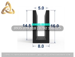 Cao Su NBR Hoàn Thiện Sắc Nét Chữ U 8x14.5x5