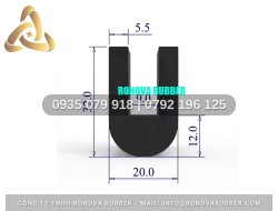 Cao Su NBR Tiêu Chuẩn Chữ U 20x32x9