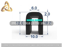 Cao Su Ronova Hàng Thương Mại Chữ U 10x12x6