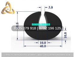 Cao Su Ronova Nguyên Khối Chữ U 40x30x10