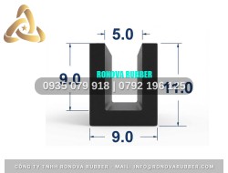 Cao Su Thiên Nhiên Cấu Trúc Ổn Định Chữ U 9x9x5