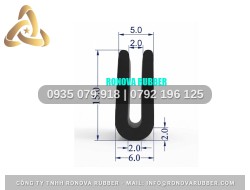Cao Su Thiên Nhiên Hàng Thương Mại Chữ U 6x15x2