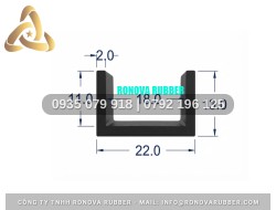 Cao Su Thiên Nhiên Quy Cách Chuẩn Chữ U 22x11x18