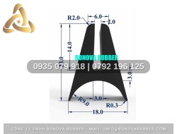 Cao Su Thường Chính Hãng Chữ U 18x23x3
