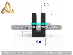 Gioăng Cao Su Bền Bỉ Chữ U 5x9x2