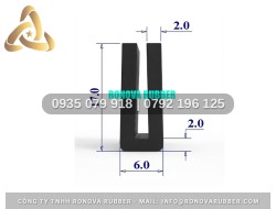Gioăng Cao Su Cao Cấp Chữ U 6x17x2