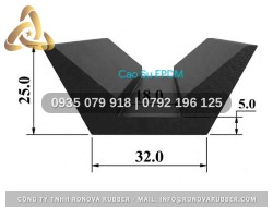 Gioăng Cao Su Chế Tạo Kỹ Lưỡng Chữ U 32x25x18