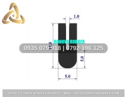 Gioăng Cao Su Chuẩn Kích Thước Chữ U 5x12x1