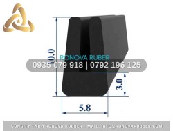 Gioăng Cao Su Định Hình Chữ U 5.8x10x3