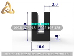 Gioăng Cao Su Độ Bền Cao Chữ U 10x16x4