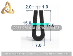 Gioăng Cao Su NBR Đồng Bộ Chữ U 7x15x4